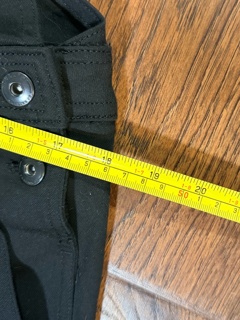 Duluth Trading Company Wide Leg Crop Overalls Black M Regular, Medium - Picture 5 of 6